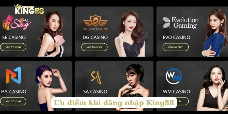 Ưu điểm khi đăng nhập King88