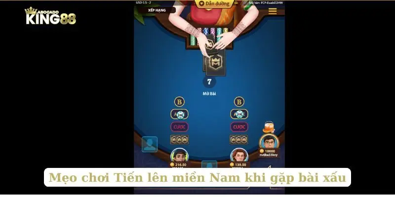 Mẹo chơi Tiến lên miền Nam khi gặp bài xấu